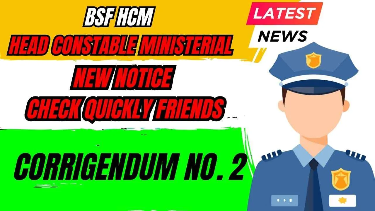 BSF HCM Clerical Aptitude
