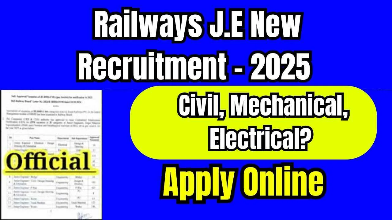 Big Updates RRB JE 2025