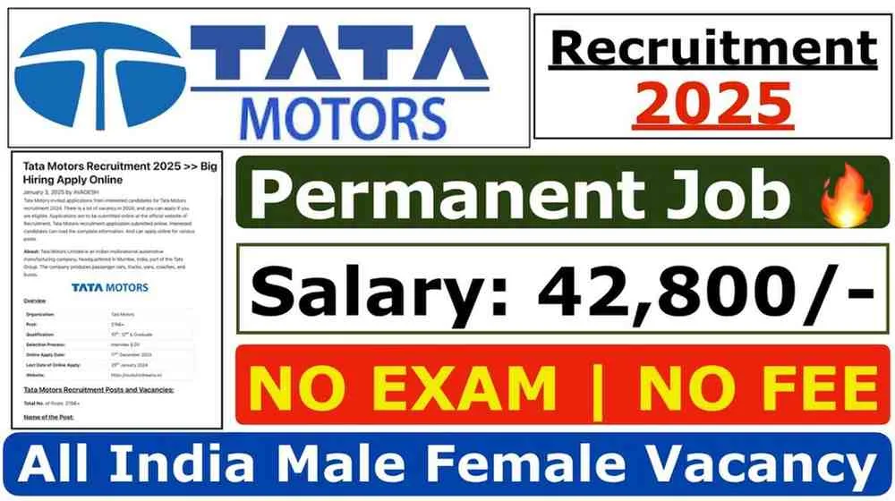 Job Opportunities at Tata Motors